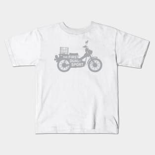 The First Dual-Sport Motorcycle (Gray) Kids T-Shirt